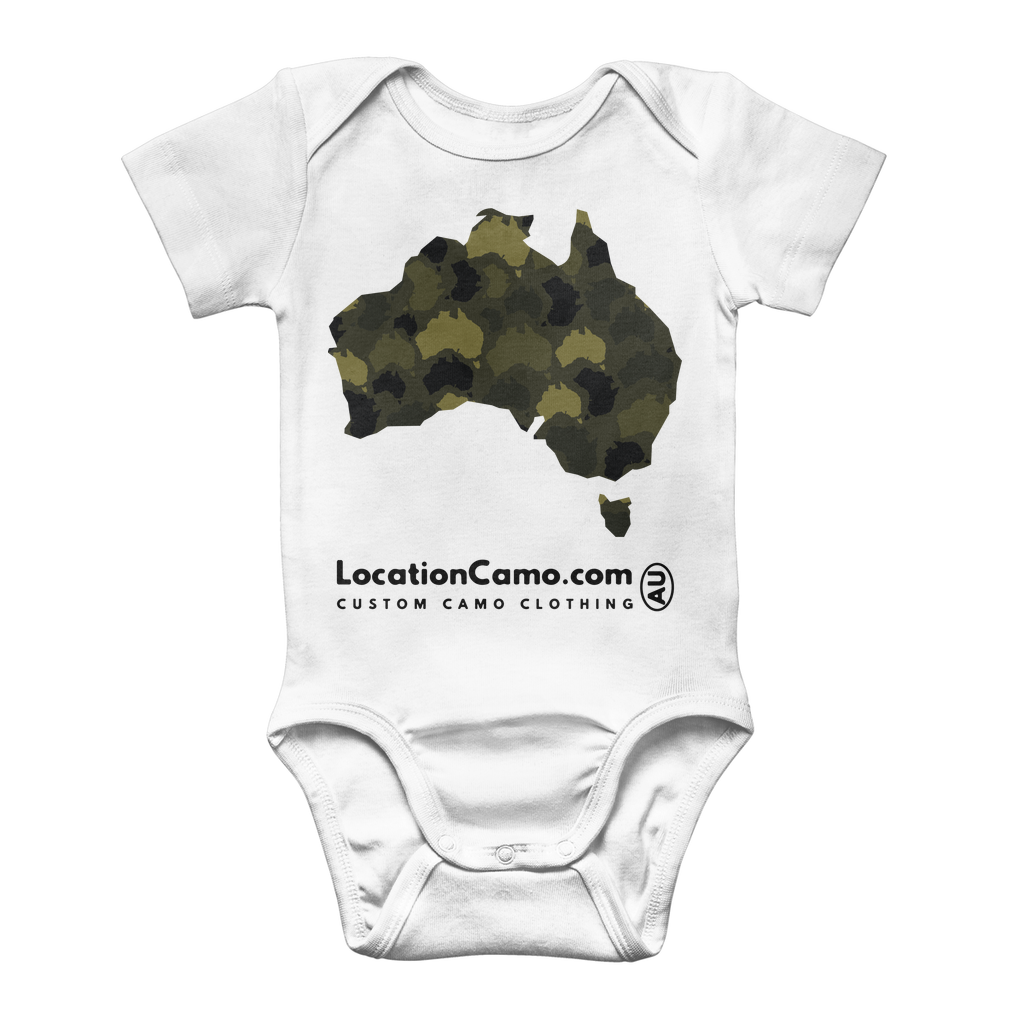 Australia Forest Classic Baby Onesie Bodysuit - Custom Camo Clothing - [new_brand] - [camo] - [camoflage] - [apparel] - [location] - [new_brand] - [custom] - [clothing]