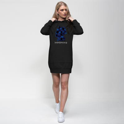 Germany Midnight Premium Adult Hoodie Dress - LocationCamo.com