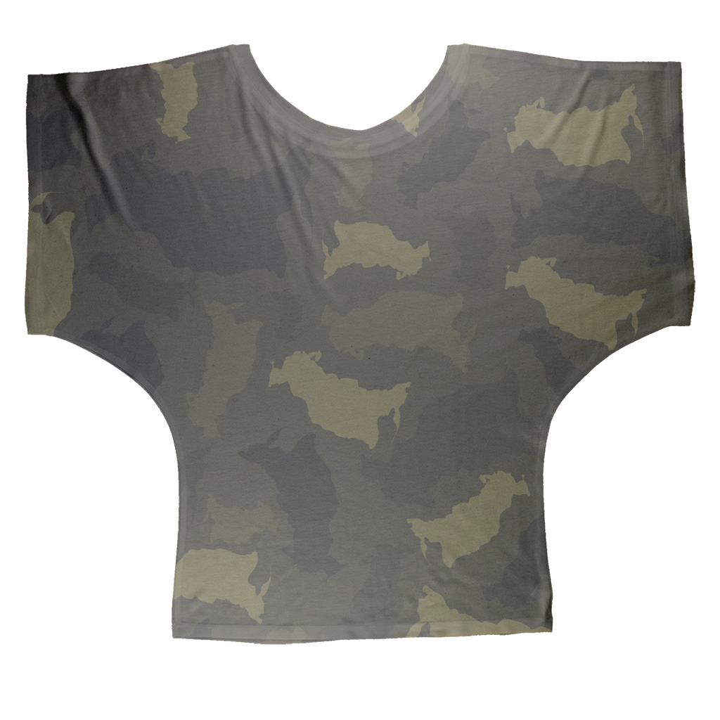 Russia Forest Sublimation Batwing Top - LocationCamo.com