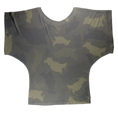 Russia Forest Sublimation Batwing Top - LocationCamo.com