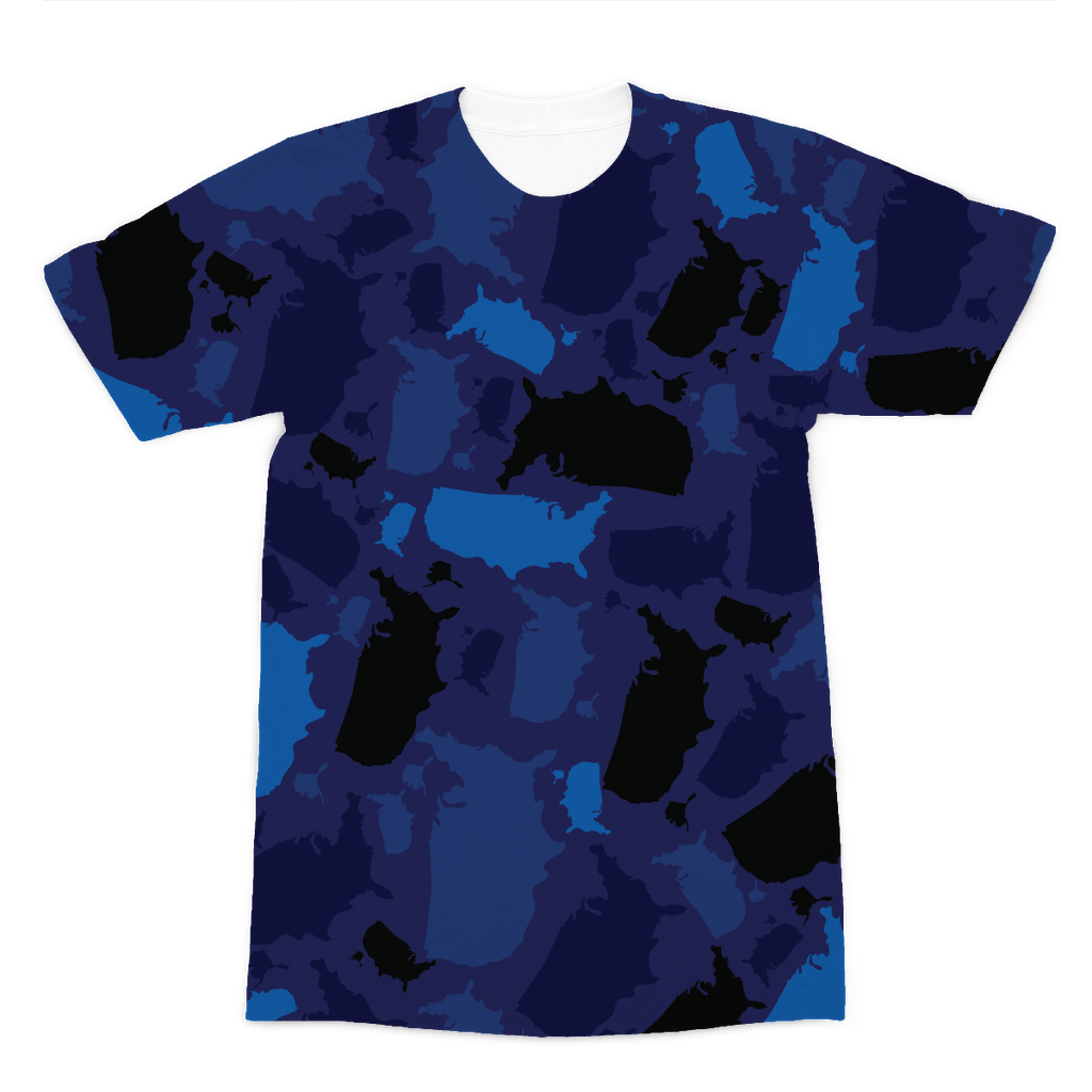 USA Midnight Premium Sublimation Adult T-Shirt - LocationCamo.com