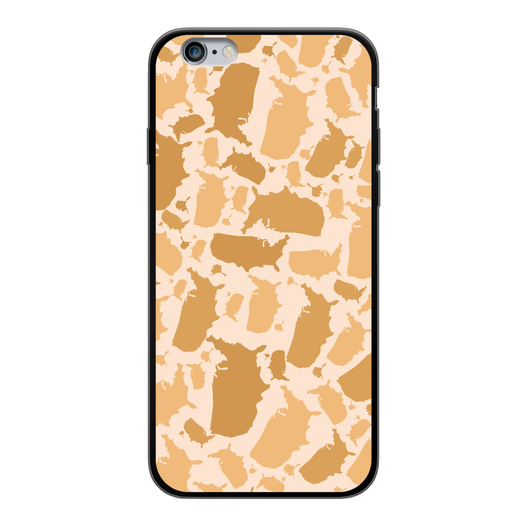 USA Desert Back Printed Black Soft Phone Case - LocationCamo.com