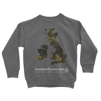 UK Forest Classic Kids Sweatshirt - Custom Camo Clothing - [new_brand] - [camo] - [camoflage] - [apparel] - [location] - [new_brand] - [custom] - [clothing]