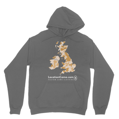 UK Desert Classic Adult Hoodie - Custom Camo Clothing - [new_brand] - [camo] - [camoflage] - [apparel] - [location] - [new_brand] - [custom] - [clothing]