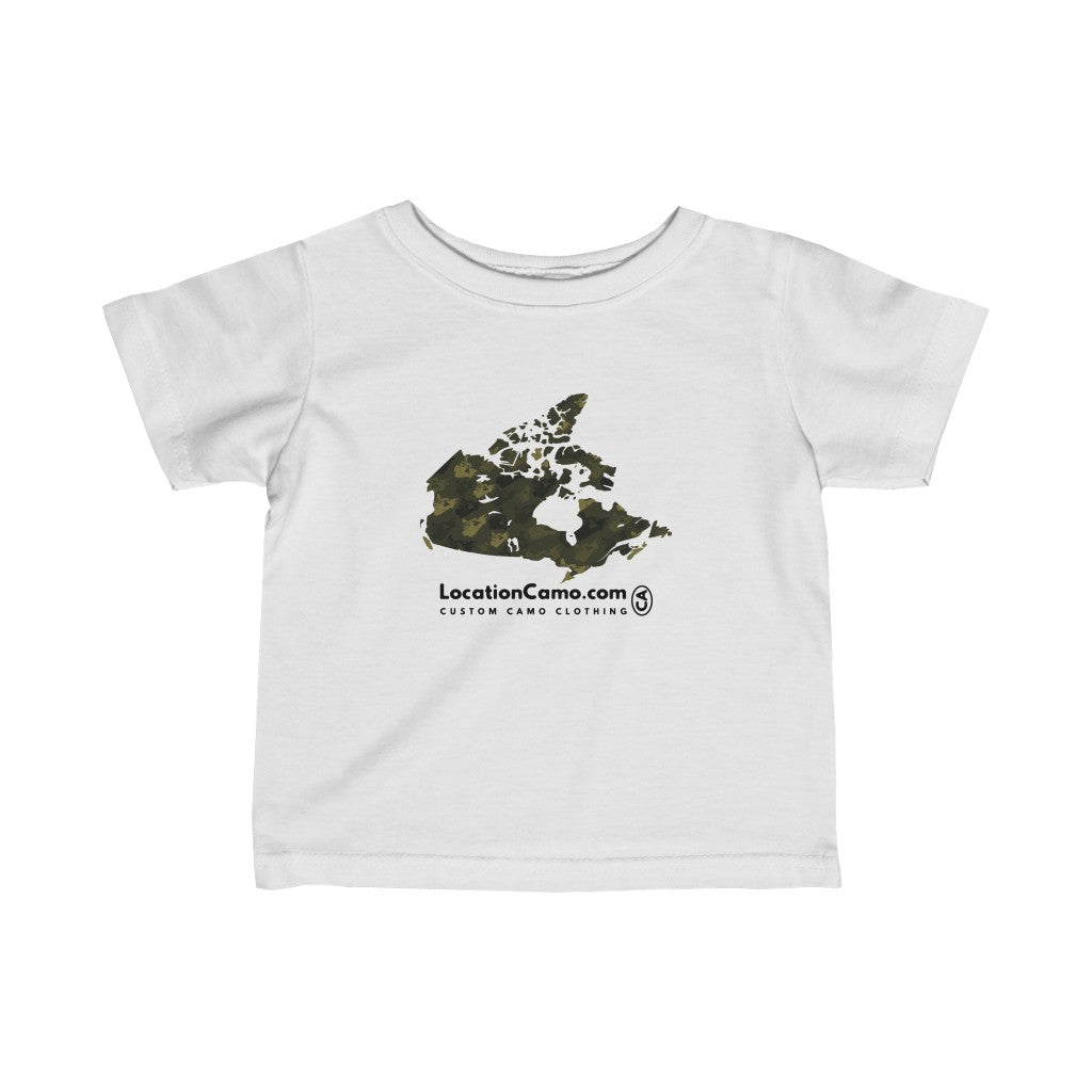 Canada Forest Infant Fine Jersey Tee - Custom Camo Clothing - [new_brand] - [camo] - [camoflage] - [apparel] - [location] - [new_brand] - [custom] - [clothing]