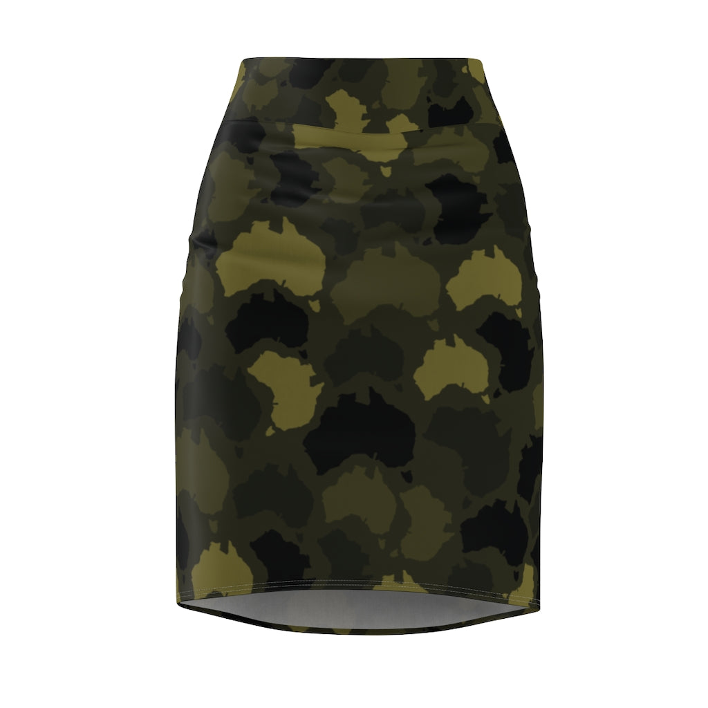 Australia Forest Women's Pencil Skirt - Custom Camo Clothing - [new_brand] - [camo] - [camoflage] - [apparel] - [location] - [new_brand] - [custom] - [clothing]