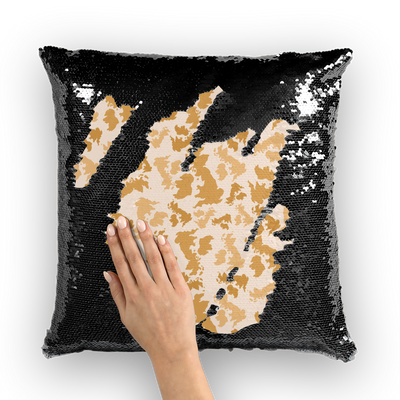 UK Desert Sequin Cushion Cover - Custom Camo Clothing - [new_brand] - [camo] - [camoflage] - [apparel] - [location] - [new_brand] - [custom] - [clothing]