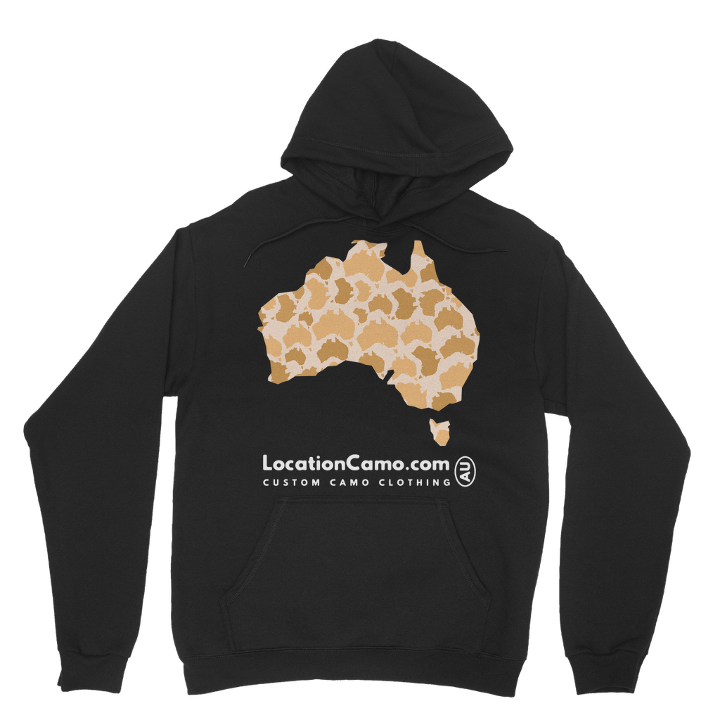 Australia Desert Classic Adult Hoodie - Custom Camo Clothing - [new_brand] - [camo] - [camoflage] - [apparel] - [location] - [new_brand] - [custom] - [clothing]