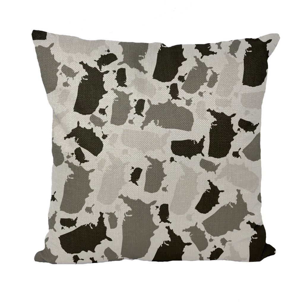 USA Arctic Throw Pillow with Insert - LocationCamo.com