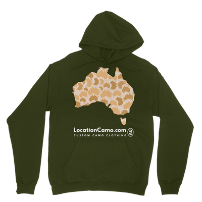 Australia Desert Classic Adult Hoodie - Custom Camo Clothing - [new_brand] - [camo] - [camoflage] - [apparel] - [location] - [new_brand] - [custom] - [clothing]