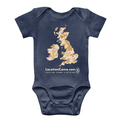 UK Desert Classic Baby Onesie Bodysuit - Custom Camo Clothing - [new_brand] - [camo] - [camoflage] - [apparel] - [location] - [new_brand] - [custom] - [clothing]