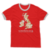 UK Desert Adult Ringer T-Shirt - Custom Camo Clothing - [new_brand] - [camo] - [camoflage] - [apparel] - [location] - [new_brand] - [custom] - [clothing]