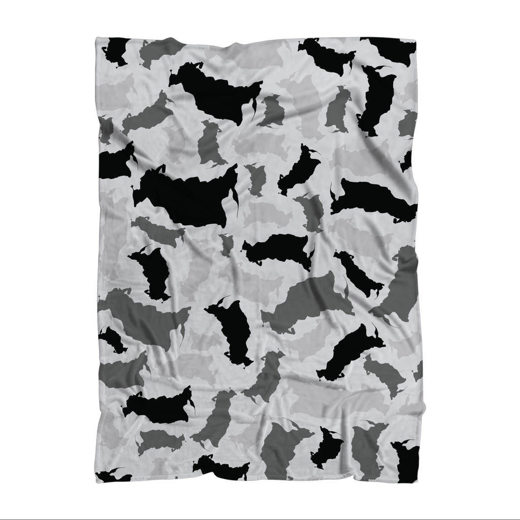 Russia Arctic Sublimation Throw Blanket - LocationCamo.com