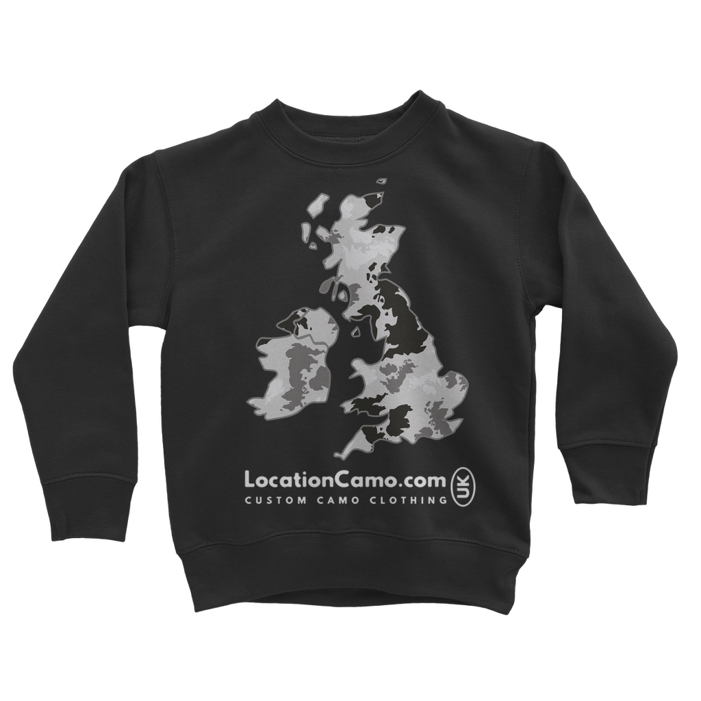 UK Arctic Classic Kids Sweatshirt - Custom Camo Clothing - [new_brand] - [camo] - [camoflage] - [apparel] - [location] - [new_brand] - [custom] - [clothing]