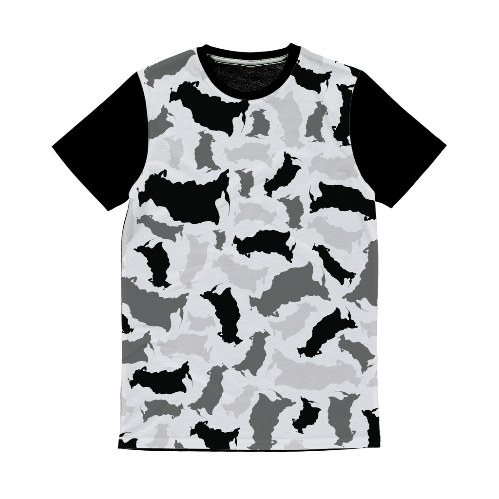 Russia Arctic Classic Sublimation Panel T-Shirt - LocationCamo.com