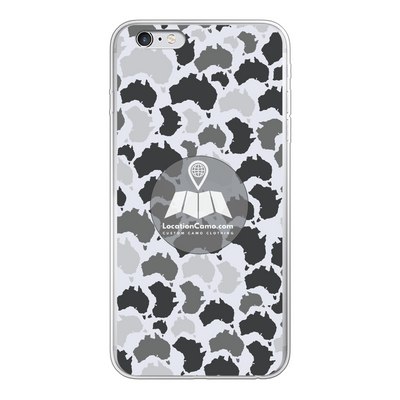 Australia Arctic Back Printed Transparent Soft Phone Case - Custom Camo Clothing - [new_brand] - [camo] - [camoflage] - [apparel] - [location] - [new_brand] - [custom] - [clothing]