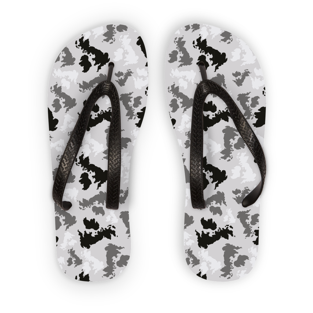 UK Arctic Adult Flip Flops - Custom Camo Clothing - [new_brand] - [camo] - [camoflage] - [apparel] - [location] - [new_brand] - [custom] - [clothing]