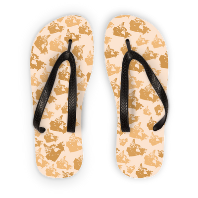 Canada Desert Adult Flip Flops - Custom Camo Clothing - [new_brand] - [camo] - [camoflage] - [apparel] - [location] - [new_brand] - [custom] - [clothing]