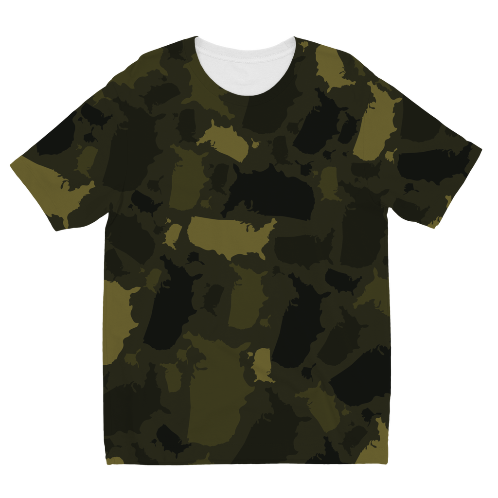 USA Forest Sublimation Kids T-Shirt - LocationCamo.com