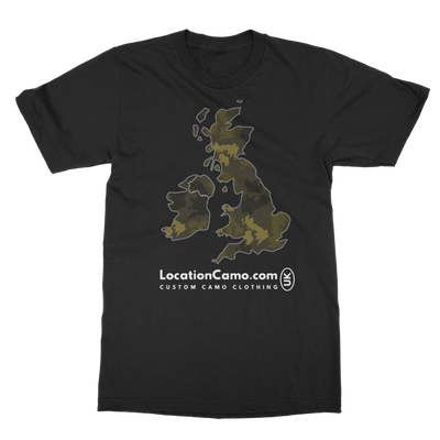 UK Forest Classic Heavy Cotton Adult T-Shirt - Custom Camo Clothing - [new_brand] - [camo] - [camoflage] - [apparel] - [location] - [new_brand] - [custom] - [clothing]