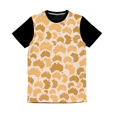 Australia Desert Classic Sublimation Panel T-Shirt - Custom Camo Clothing - [new_brand] - [camo] - [camoflage] - [apparel] - [location] - [new_brand] - [custom] - [clothing]