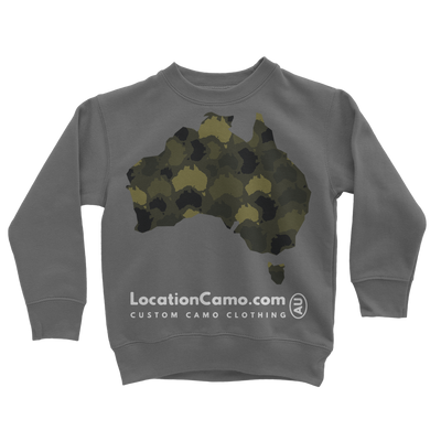 Australia Forest Classic Kids Sweatshirt - Custom Camo Clothing - [new_brand] - [camo] - [camoflage] - [apparel] - [location] - [new_brand] - [custom] - [clothing]