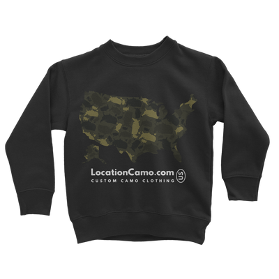 USA Forest Classic Kids Sweatshirt - LocationCamo.com