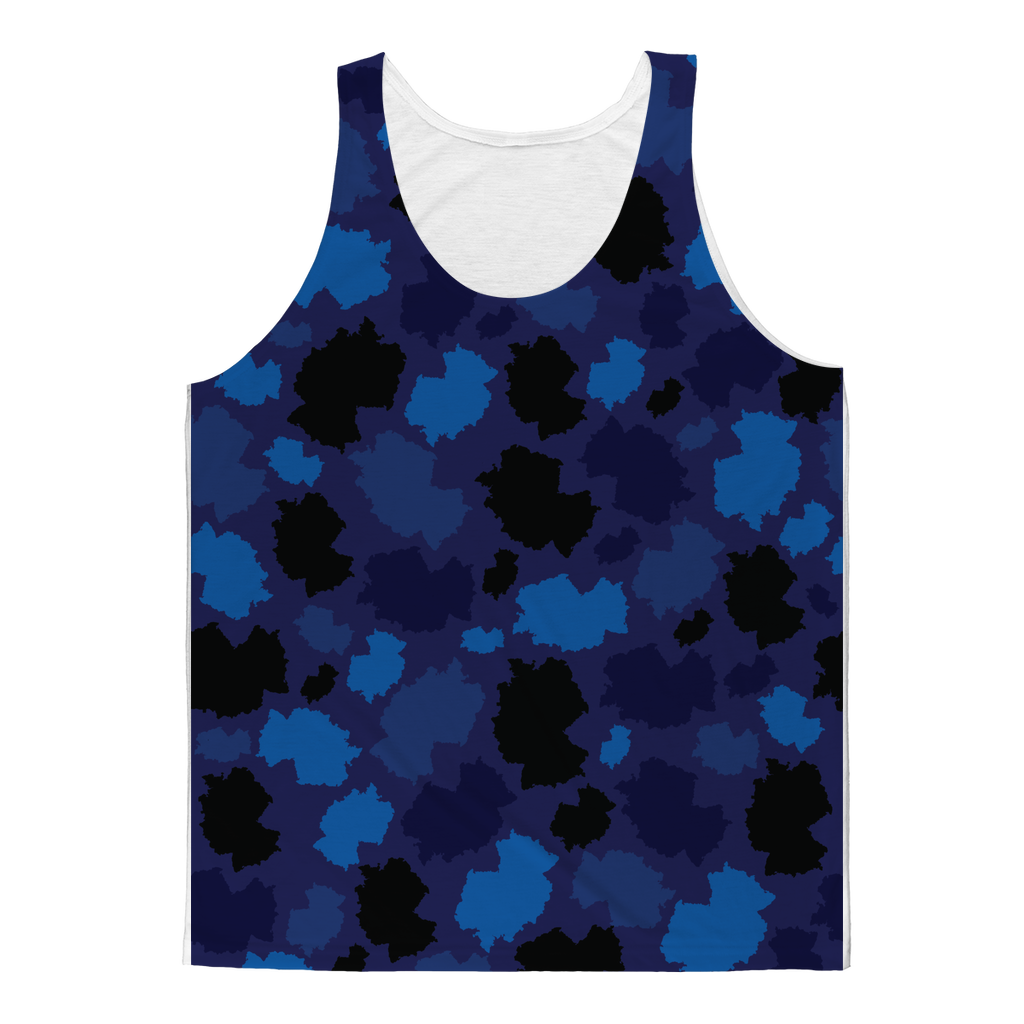 Germany Midnight Classic Sublimation Adult Tank Top - LocationCamo.com