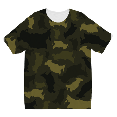 Russia Forest Sublimation Kids T-Shirt - LocationCamo.com