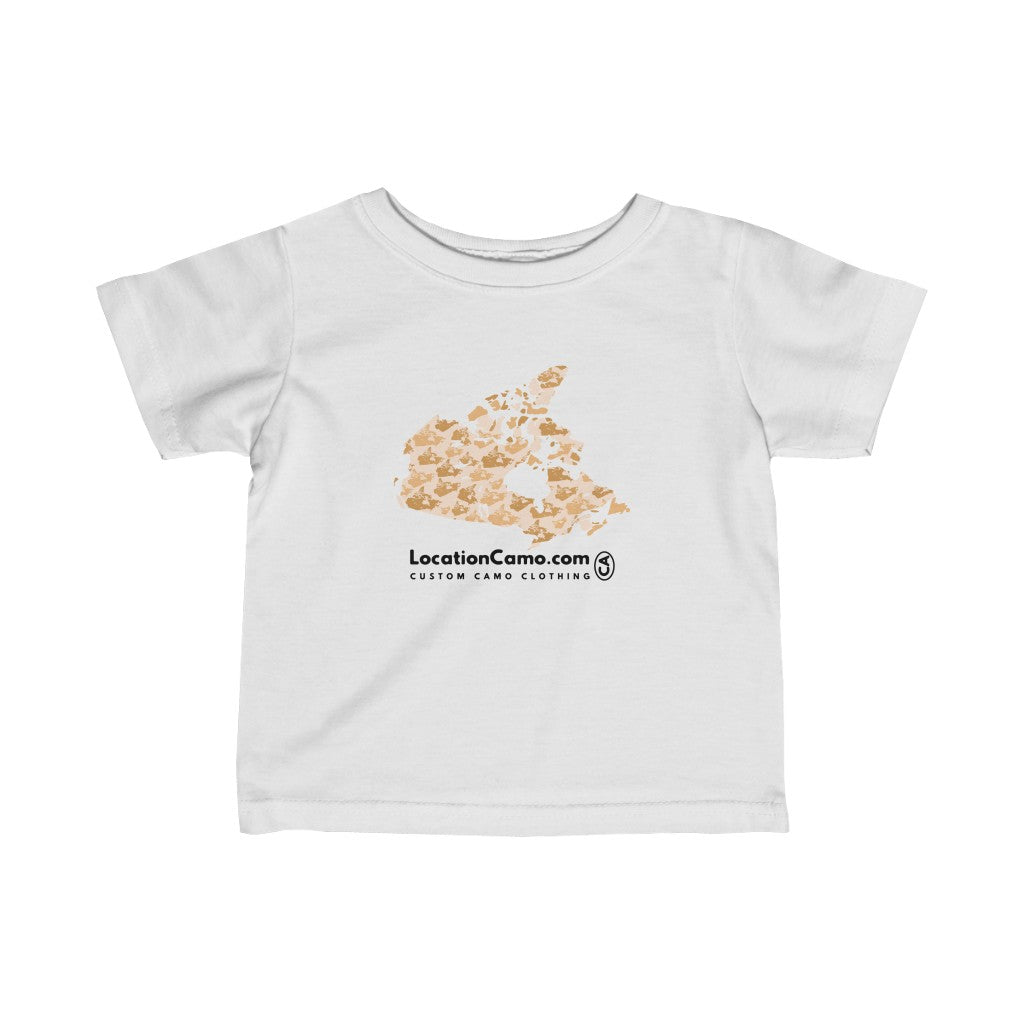 Canada Desert Infant Fine Jersey Tee - Custom Camo Clothing - [new_brand] - [camo] - [camoflage] - [apparel] - [location] - [new_brand] - [custom] - [clothing]