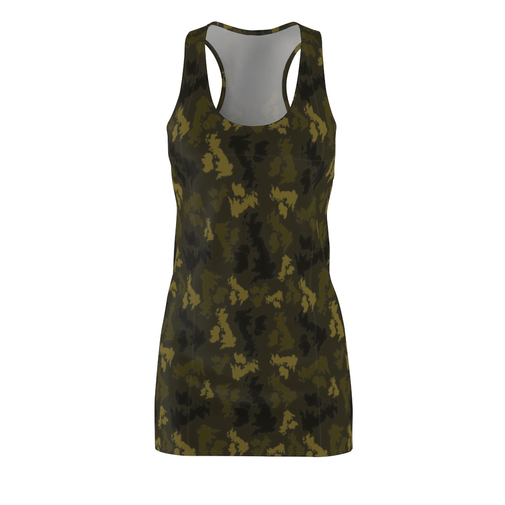 UK Forest Women's Cut & Sew Racerback Dress - Custom Camo Clothing - [new_brand] - [camo] - [camoflage] - [apparel] - [location] - [new_brand] - [custom] - [clothing]