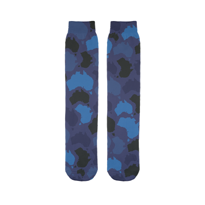 Australia Midnight Sublimation Tube Sock - Custom Camo Clothing - [new_brand] - [camo] - [camoflage] - [apparel] - [location] - [new_brand] - [custom] - [clothing]