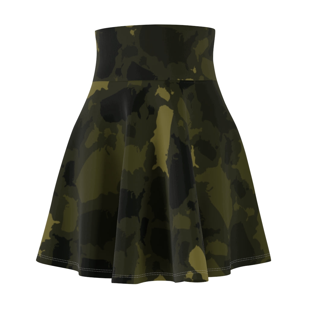 USA Forest Women's Skater Skirt - LocationCamo.com