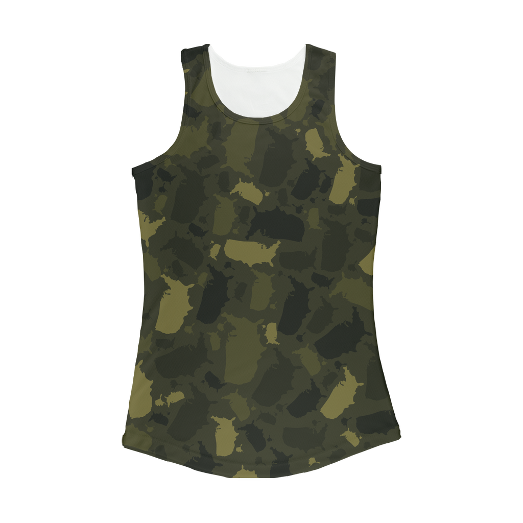 USA Forest Women Performance Tank Top - LocationCamo.com