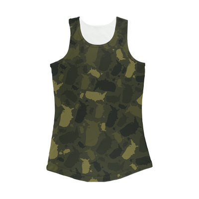 USA Forest Women Performance Tank Top - LocationCamo.com