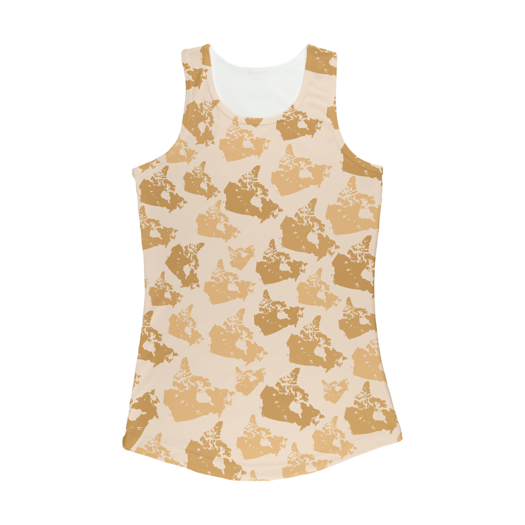 Canada Desert Women Performance Tank Top - Custom Camo Clothing - [new_brand] - [camo] - [camoflage] - [apparel] - [location] - [new_brand] - [custom] - [clothing]