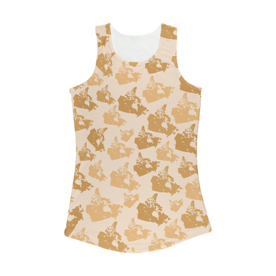 Canada Desert Women Performance Tank Top - Custom Camo Clothing - [new_brand] - [camo] - [camoflage] - [apparel] - [location] - [new_brand] - [custom] - [clothing]