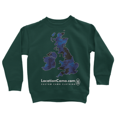 UK Midnight Classic Kids Sweatshirt - Custom Camo Clothing - [new_brand] - [camo] - [camoflage] - [apparel] - [location] - [new_brand] - [custom] - [clothing]