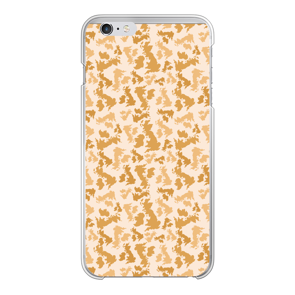 UK Desert Back Printed Transparent Hard Phone Case - Custom Camo Clothing - [new_brand] - [camo] - [camoflage] - [apparel] - [location] - [new_brand] - [custom] - [clothing]