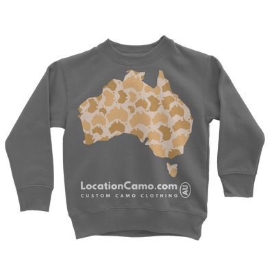 Australia Desert Classic Kids Sweatshirt - Custom Camo Clothing - [new_brand] - [camo] - [camoflage] - [apparel] - [location] - [new_brand] - [custom] - [clothing]