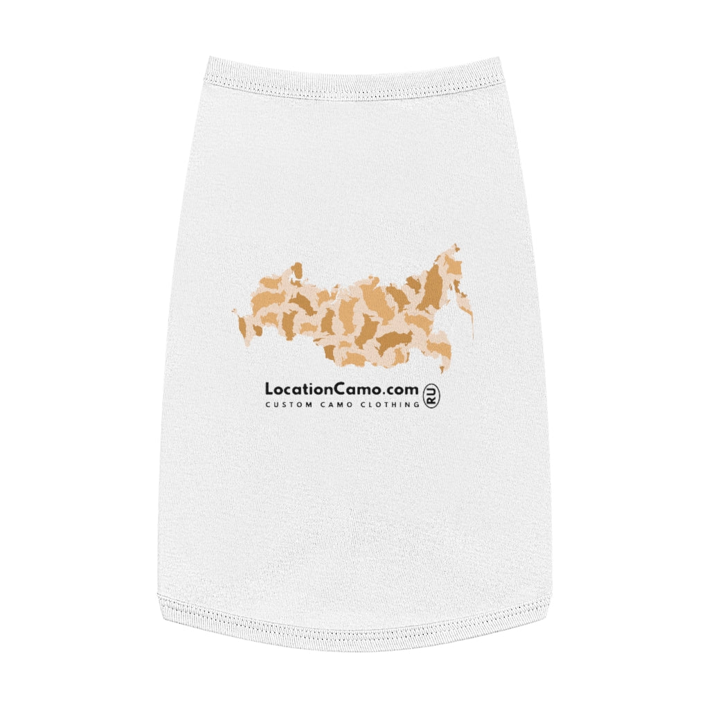 Russia Desert Pet Tank Top - LocationCamo.com