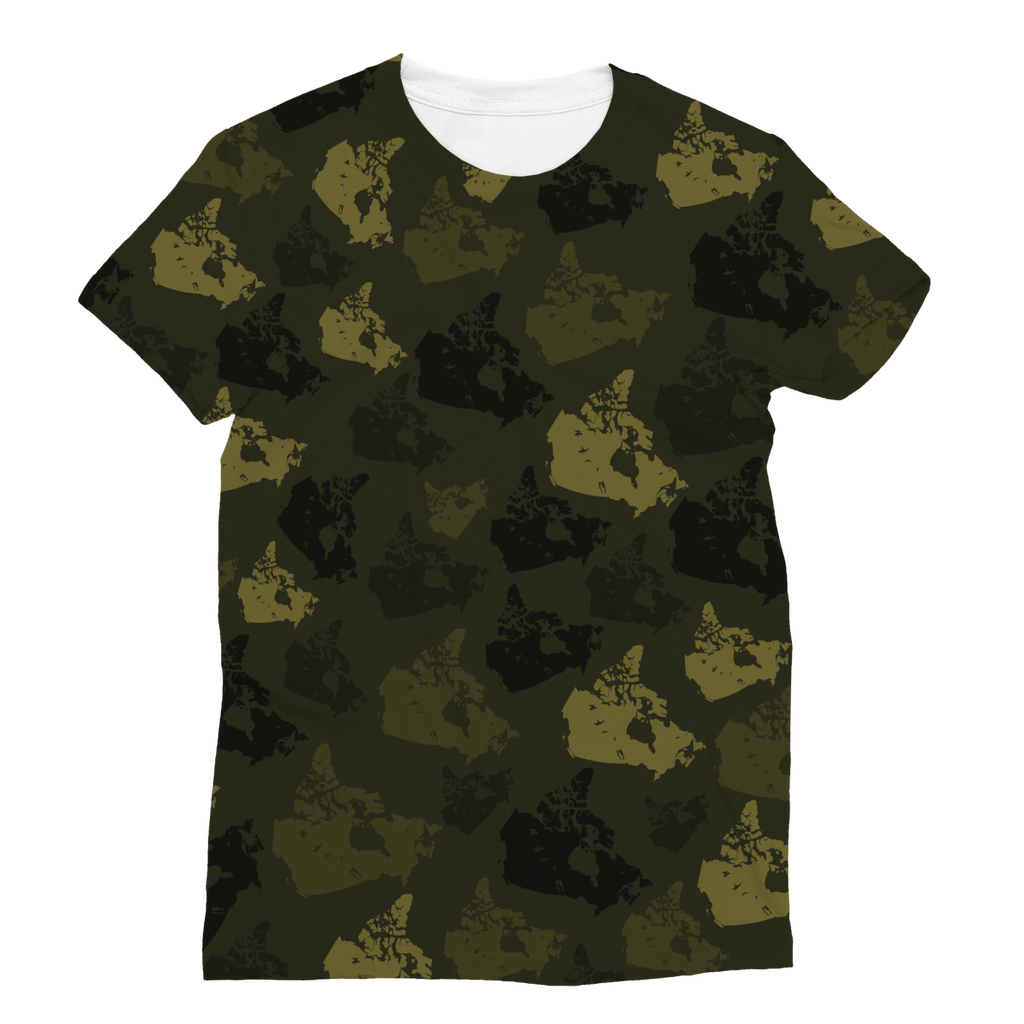 Canada Forest Classic Sublimation Women's T-Shirt - Custom Camo Clothing - [new_brand] - [camo] - [camoflage] - [apparel] - [location] - [new_brand] - [custom] - [clothing]