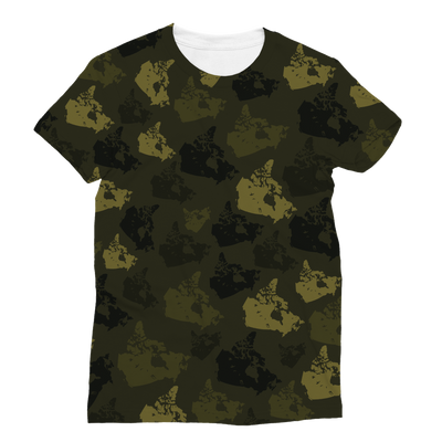 Canada Forest Classic Sublimation Women's T-Shirt - Custom Camo Clothing - [new_brand] - [camo] - [camoflage] - [apparel] - [location] - [new_brand] - [custom] - [clothing]