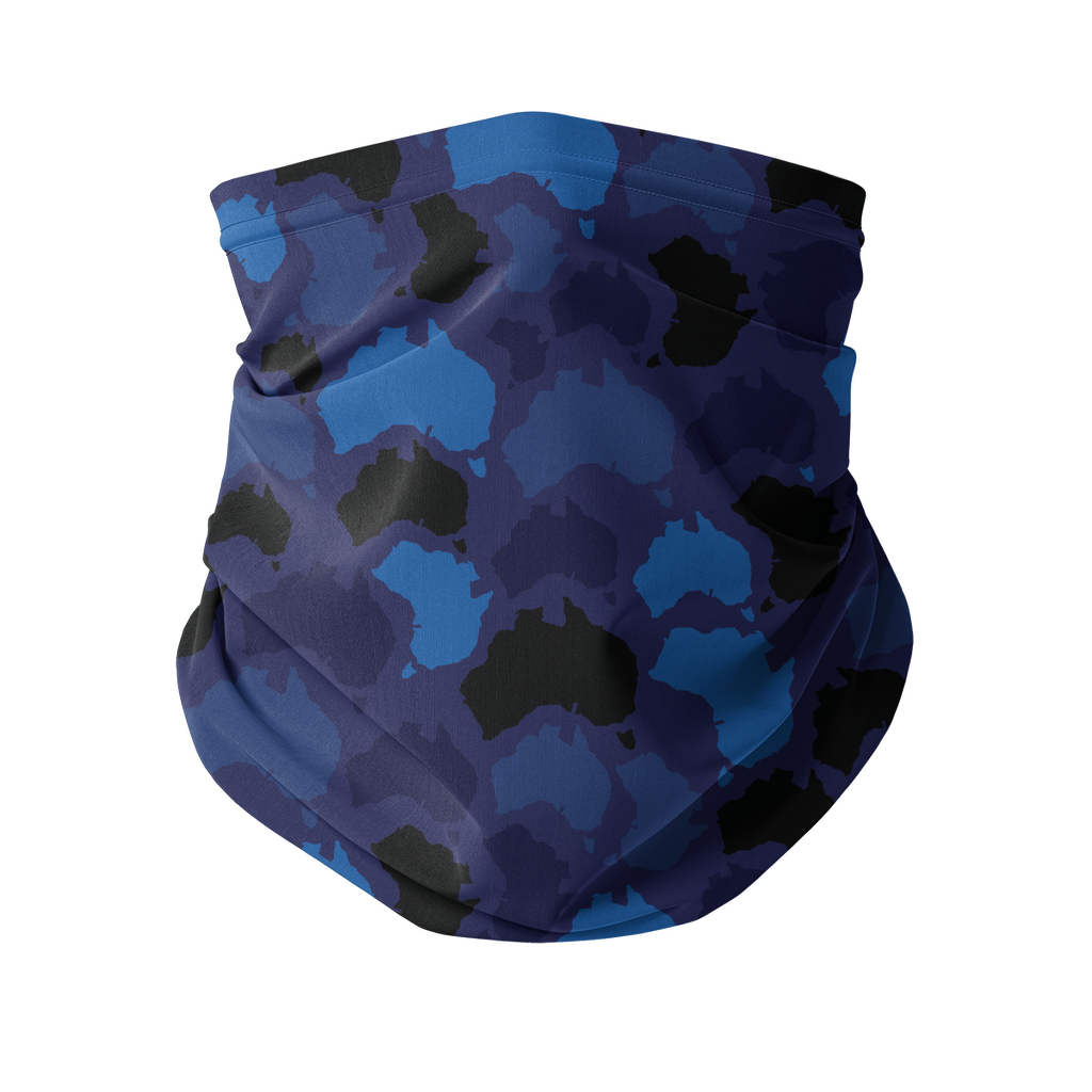 Australia Midnight Sublimation Neck Gaiter - Custom Camo Clothing - [new_brand] - [camo] - [camoflage] - [apparel] - [location] - [new_brand] - [custom] - [clothing]