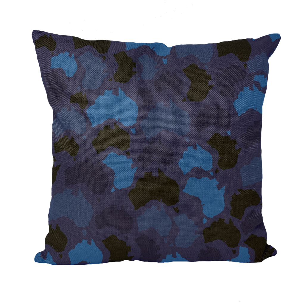 Australia Midnight Throw Pillow with Insert - Custom Camo Clothing - [new_brand] - [camo] - [camoflage] - [apparel] - [location] - [new_brand] - [custom] - [clothing]