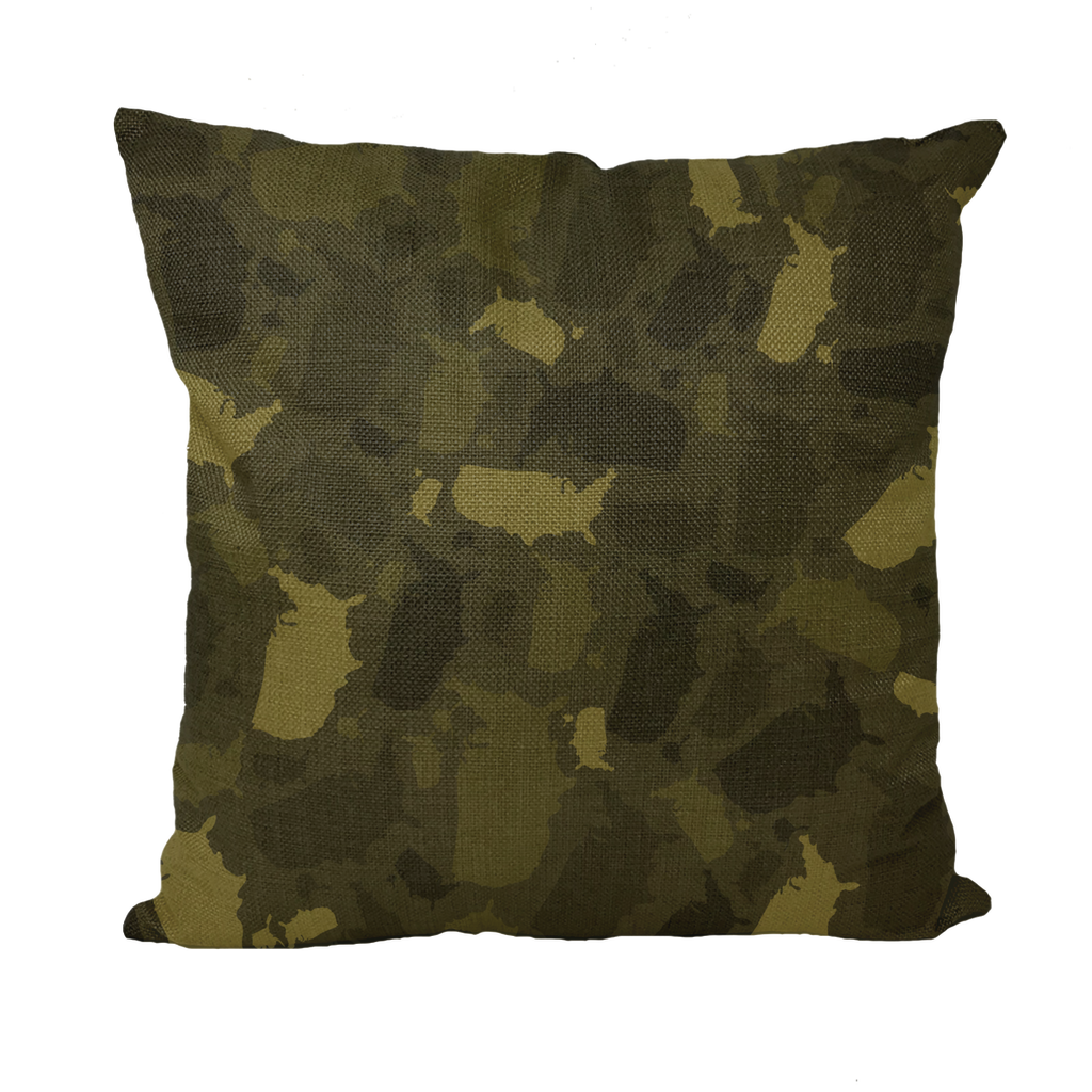 USA Forest Throw Pillows - LocationCamo.com