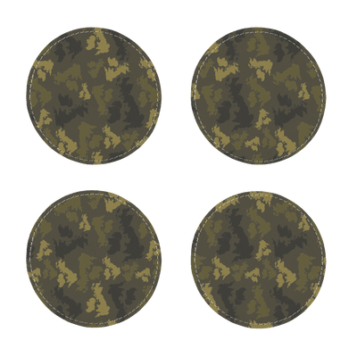 UK Forest Sublimation Coasters Pack of Four - Custom Camo Clothing - [new_brand] - [camo] - [camoflage] - [apparel] - [location] - [new_brand] - [custom] - [clothing]