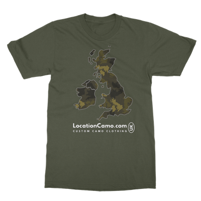 UK Forest Classic Heavy Cotton Adult T-Shirt - Custom Camo Clothing - [new_brand] - [camo] - [camoflage] - [apparel] - [location] - [new_brand] - [custom] - [clothing]