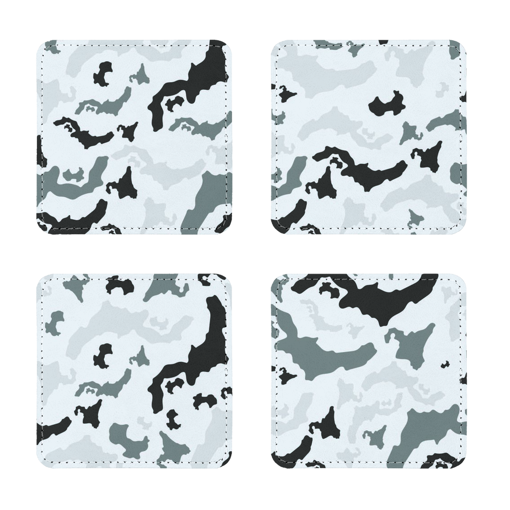 Japan Arctic Sublimation Coasters Pack of Four - LocationCamo.com