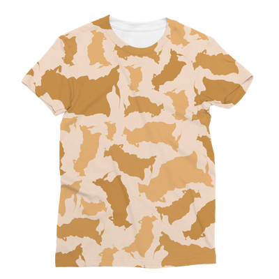 Russia Desert Classic Sublimation Women's T-Shirt - LocationCamo.com